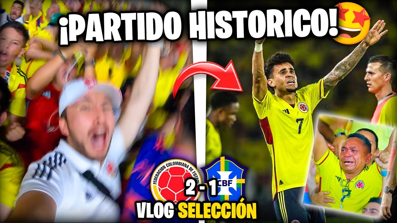 🔥¡EL PARTIDO MÁS ÉPICO DE MI VIDA!🤩|🇨🇴COLOMBIA (2-1) BRASIL🇧🇷| REACCIÓN CAMILO MD