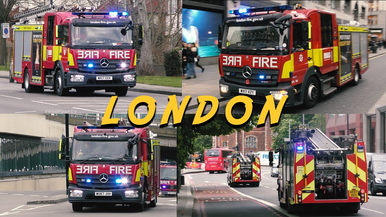 Fire Engines responding in LONDON | Fire Brigade in action