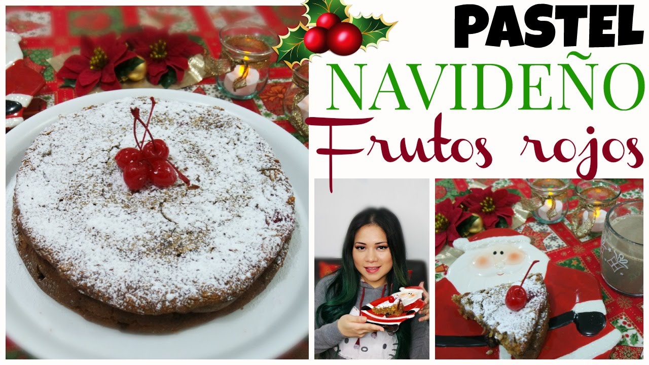 Postre navideño de nuez, coco y frutos rojos🍒RECETA FACIL por fantasticazul