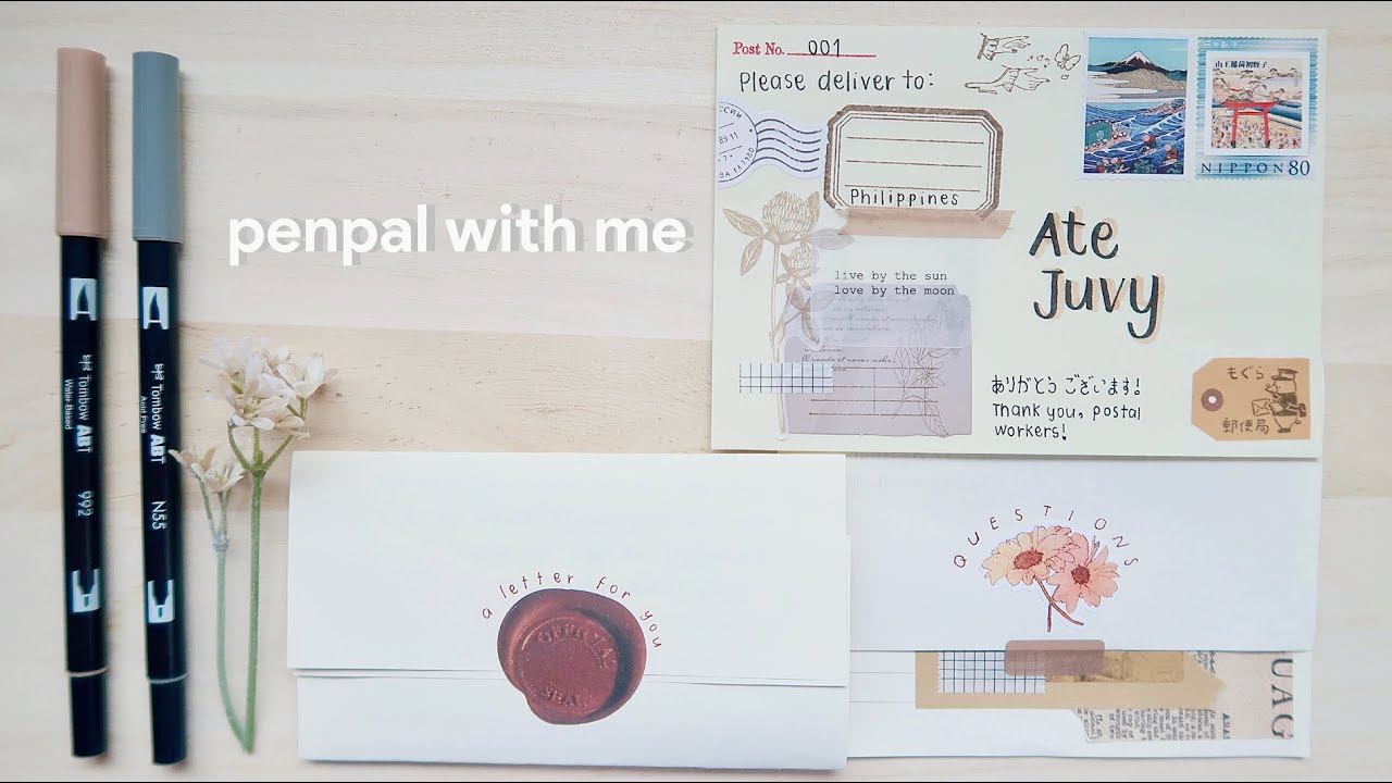 🍂 penpal with me vintage theme | maiden manila