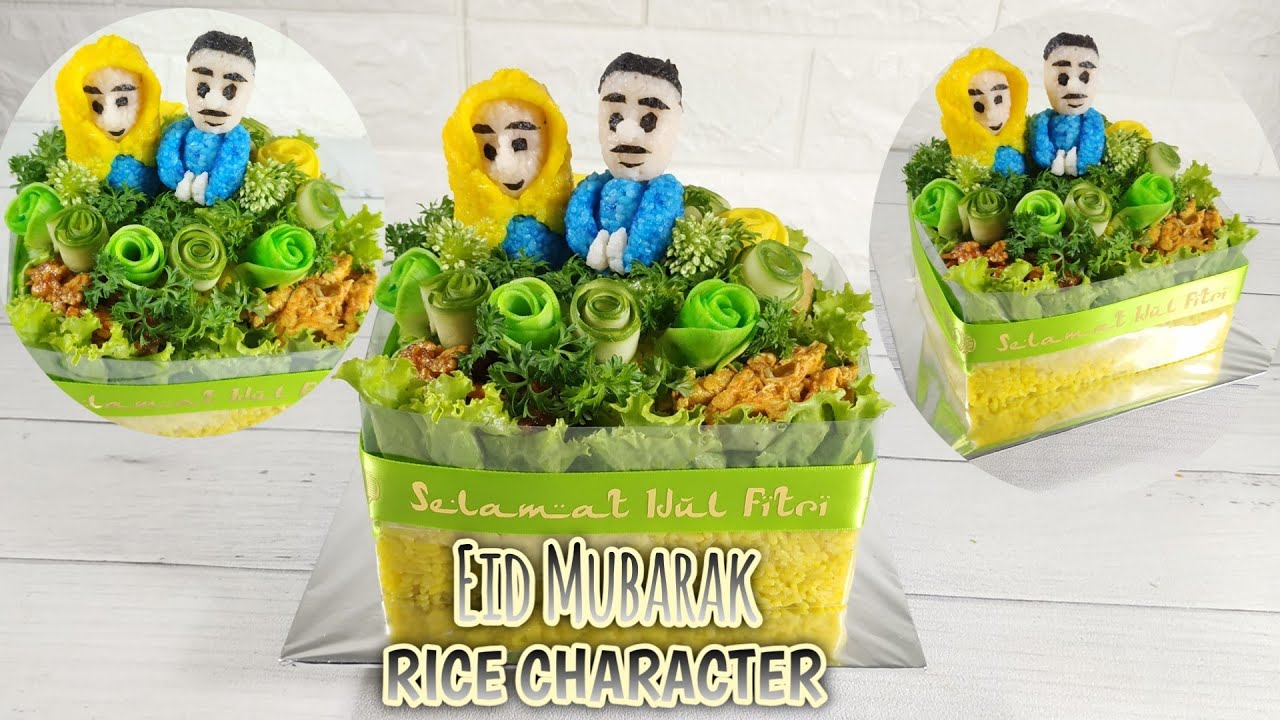 NASI KARAKTER IDUL FITRI  || RICE CHARACTER SPECIAL FOR EID MUBARAK