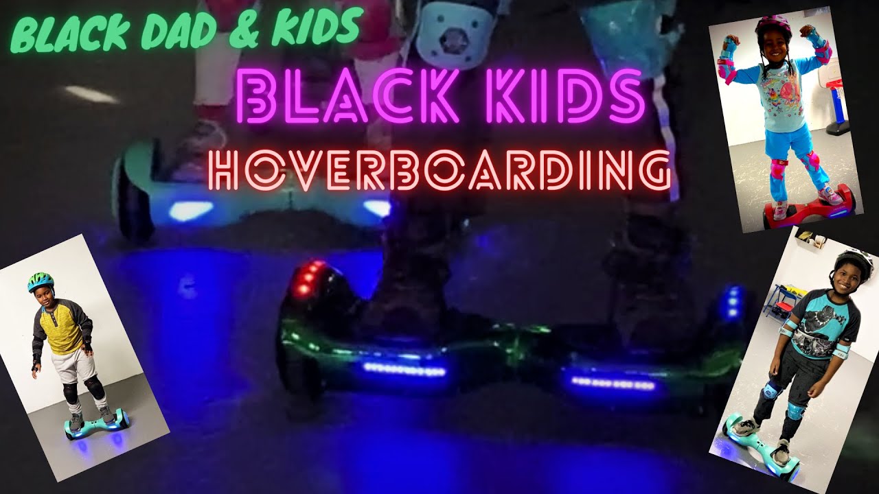BLACK DAD & KIDS: Learning How To Hoverboard!