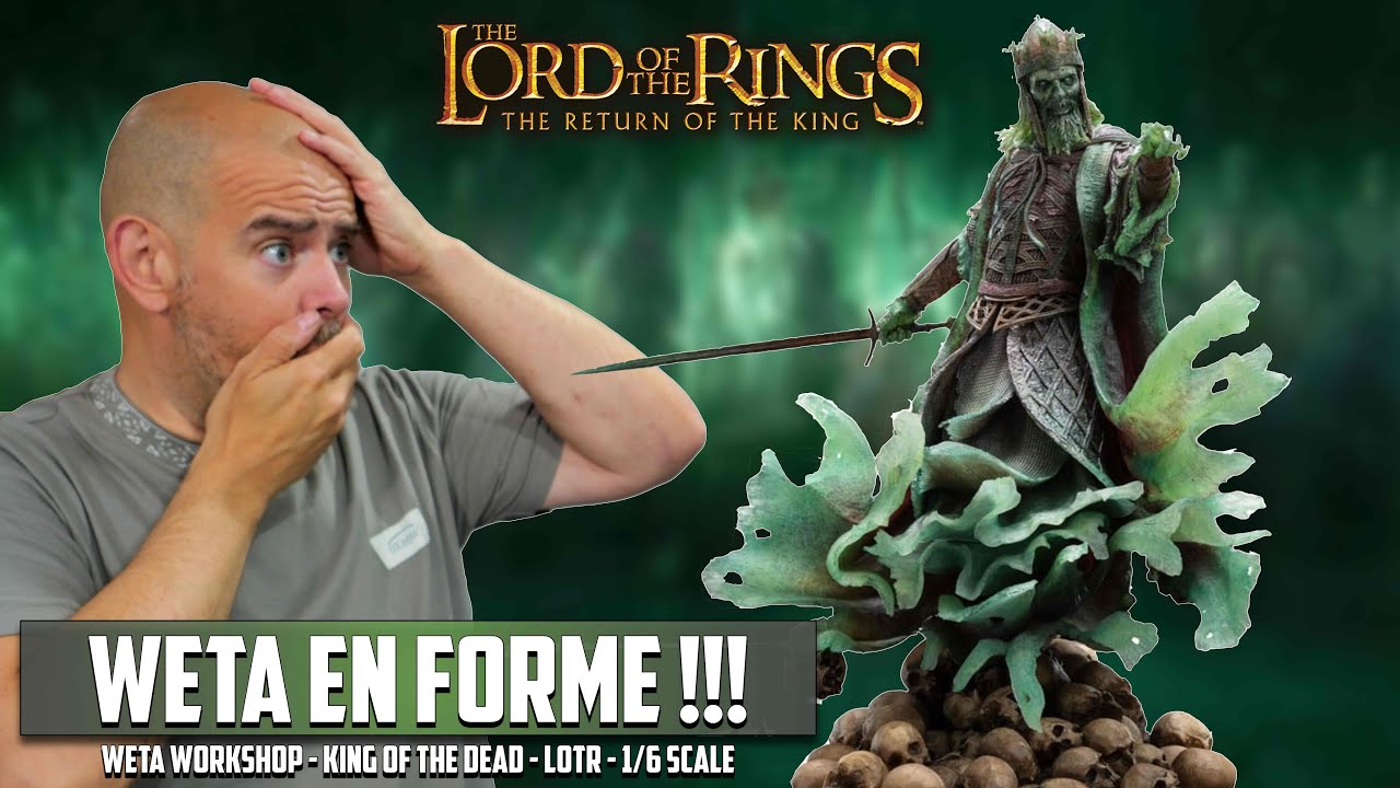Weta Workshop King Of Dead 1/6 Scale Lord Of The Ring !  Weta Frappe TRES FORT !