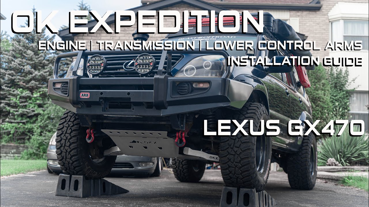 OK Expedition Lexus GX470 Skid Plates Install [ Engine | Transmission | LCA Skid Plates ]