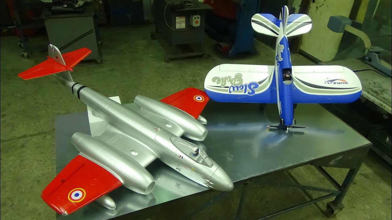 Dynam Gloster Meteor EDF jet and Durafly SlowPoke after Maiden flight review