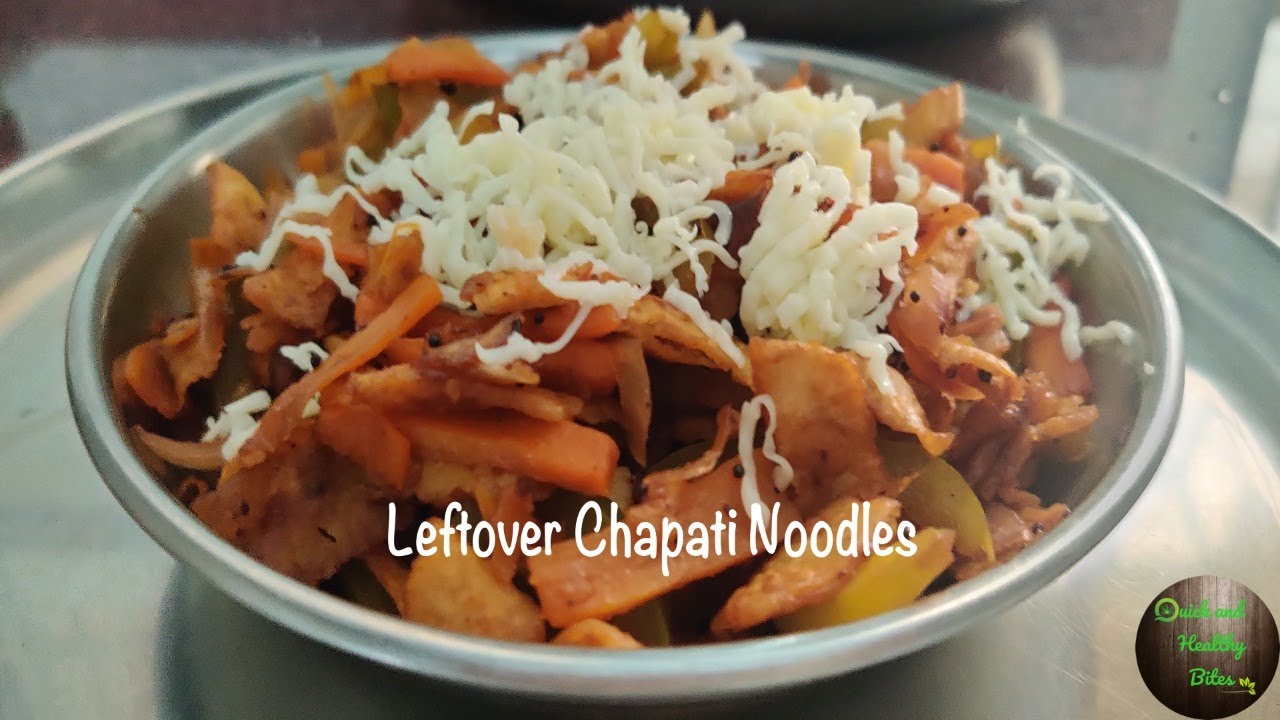 Leftover Chapati Noodles Recipe | 5 minutes Breakfast or Snack | Best out of leftover recipe ideas