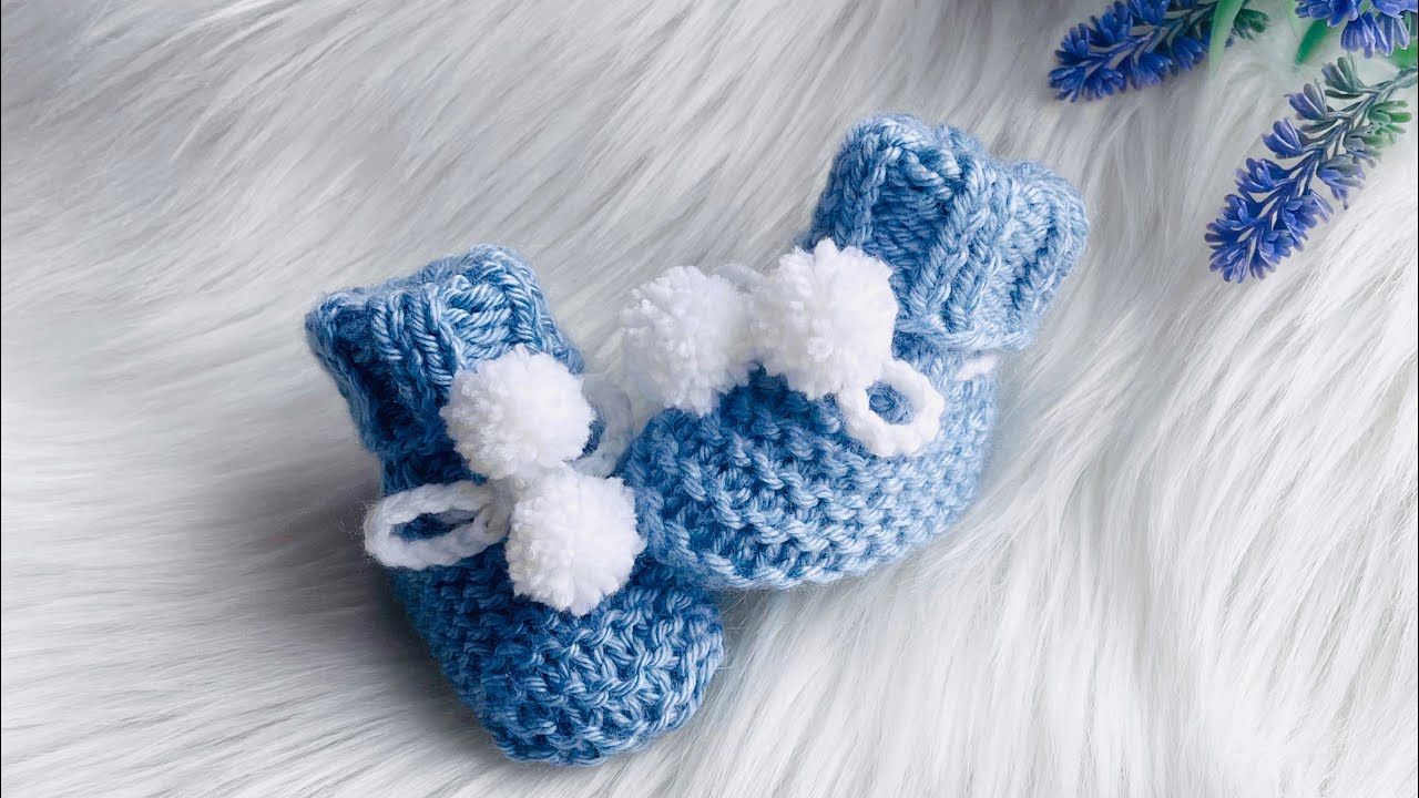 The Easiest Knit Baby Booties in Garter Stitch | Little Laurel Baby Set | Beginner Friendly NB -24M