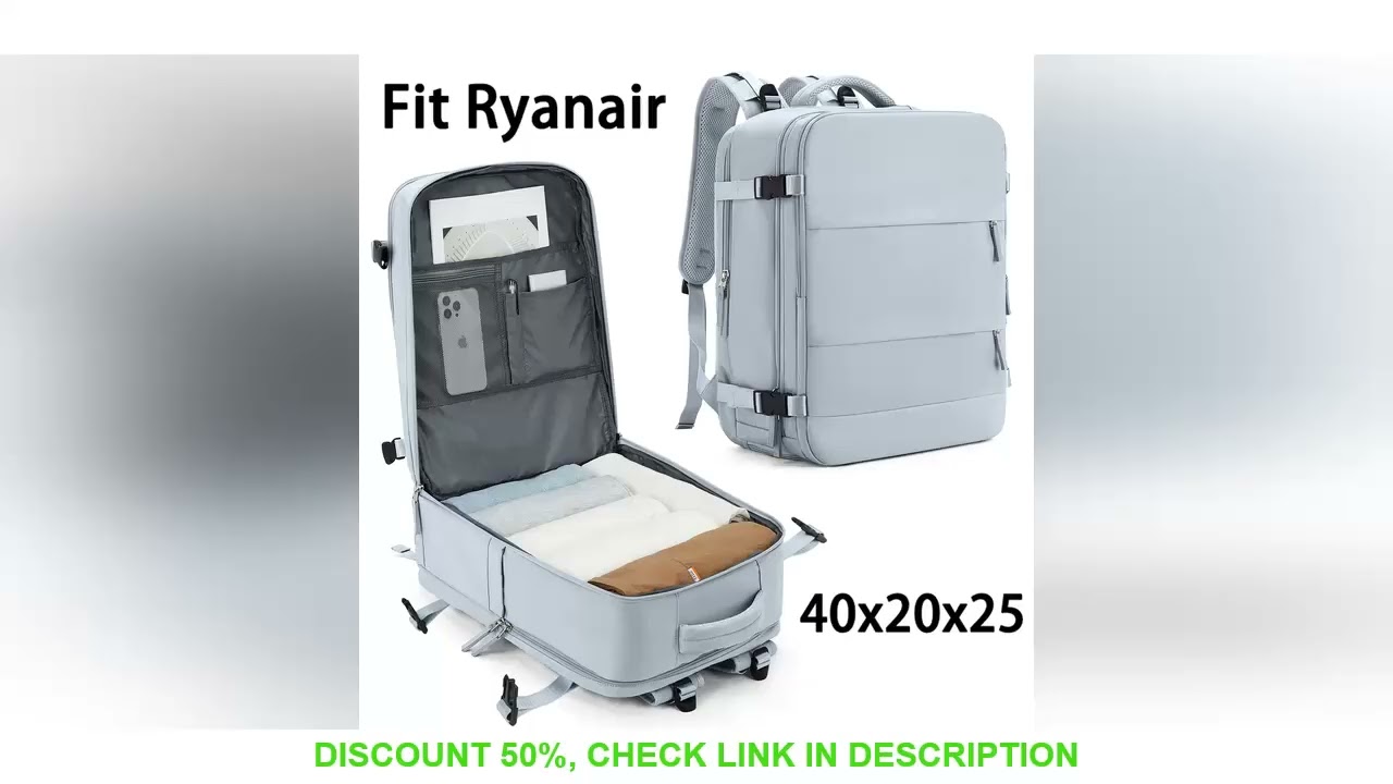 Mochila 40x20x25 Ryanair, mochila de viagem para mulheres e homens, item pessoal mochila de transpor