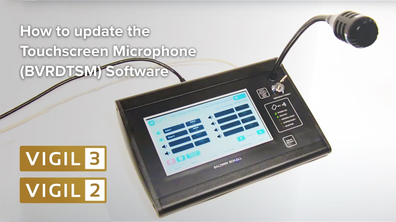 How to update the Touchscreen Microphone (BVRDTSM) Software