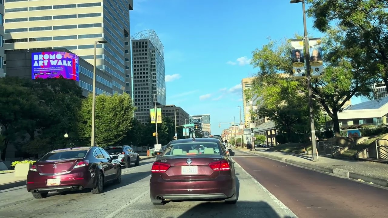 4K|🇺🇸| Driving Tour Of A Beautiful City| Baltimore MD