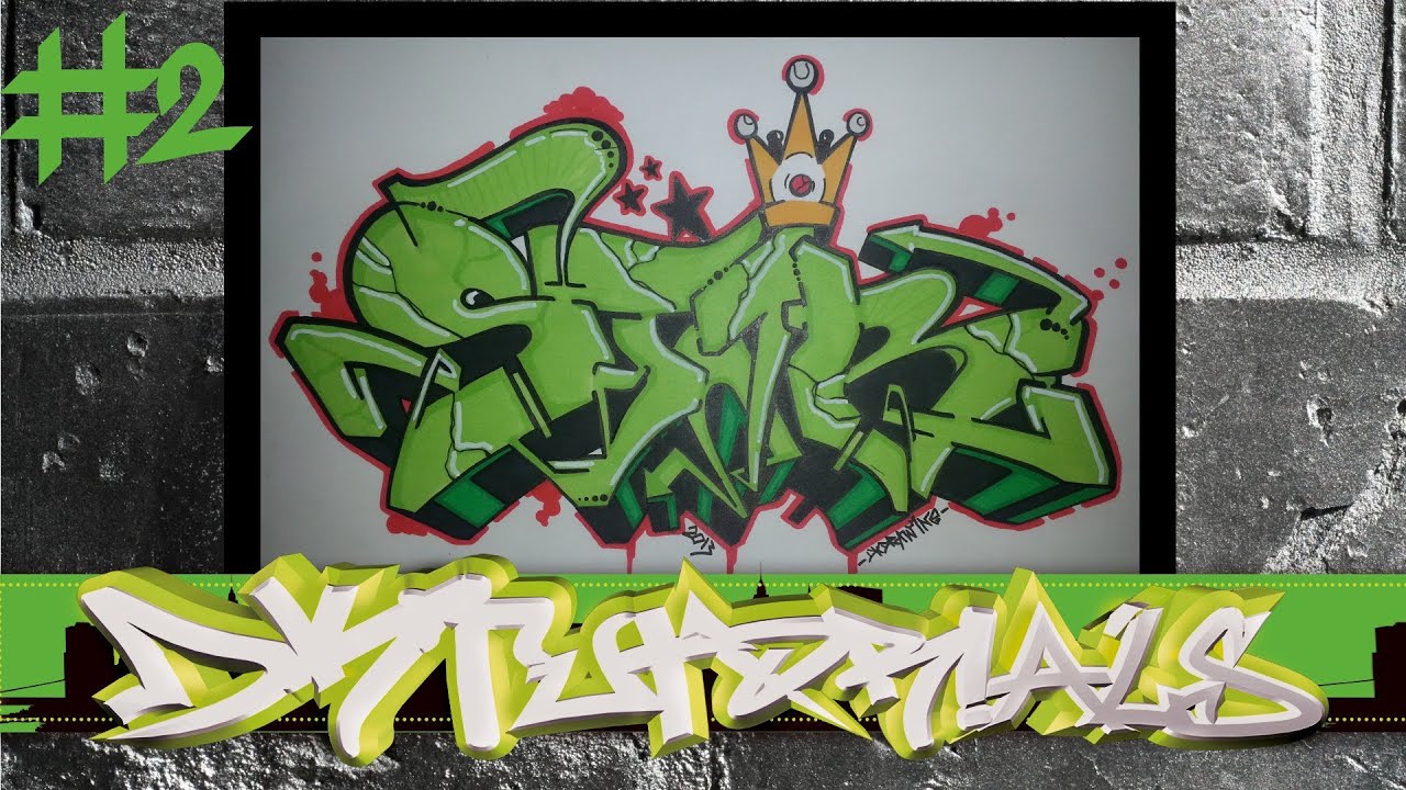 Wildstyle Graffiti Tutorial - Star (2/2) - How to color and paint a graffiti