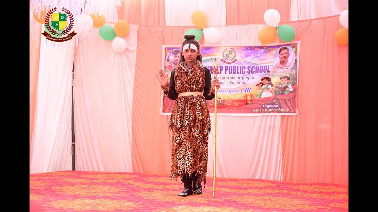 Babam Bam 🔱 | Powerful Shiva Dance by Deepanshi | Gyan Dweep Public School | Maha Shivaratri Special