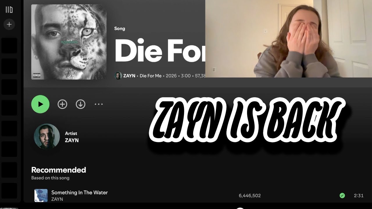 DIE FOR ME BY ZAYN REACTION