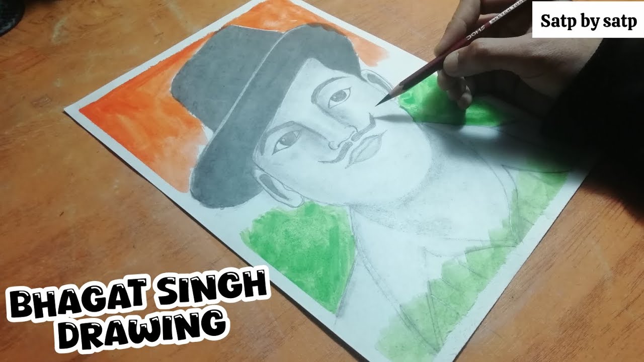 How to draw pencil sketch Bhagat Singh Drawing | Bhagat Singh pencil sketch drawing |