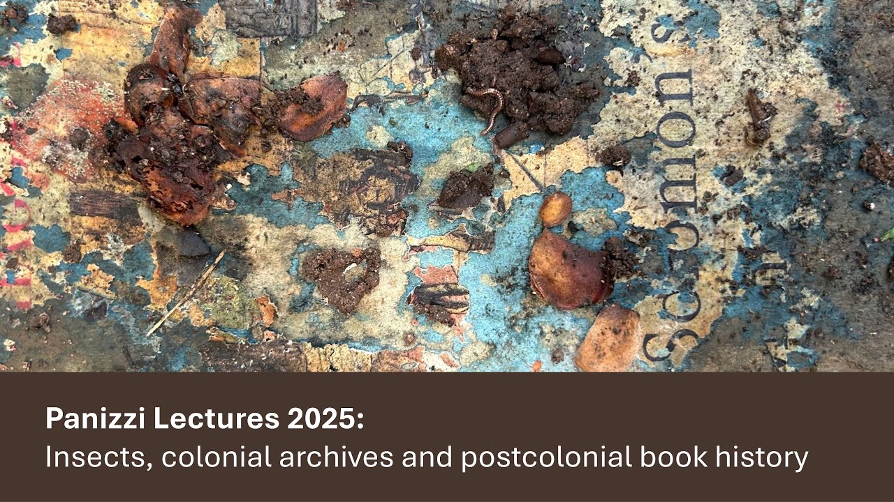 Panizzi Lectures 2025: Insects, Colonial Archives and Postcolonial Book History