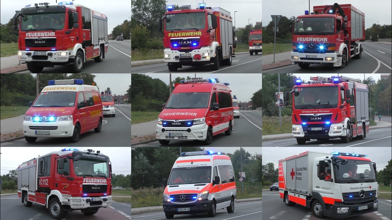 [Gefahrgutunfall | MANV Alarm] Einsatzfahrten zu Großeinsatz in Emden