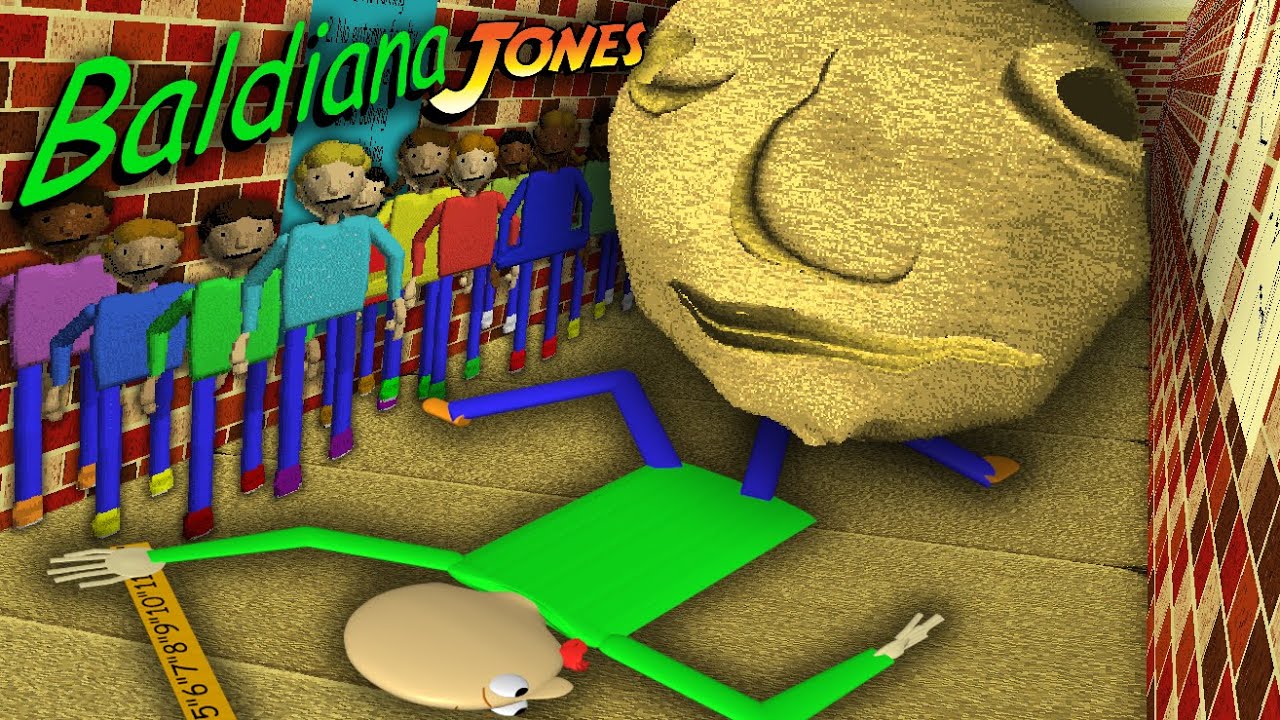 Baldi's Basics Plus v0.12, but BALDIANA JONES.