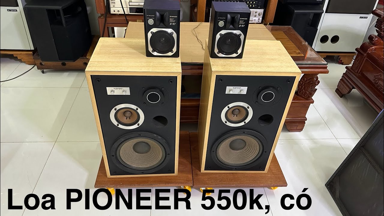 Loa PIONEER S-X7 giá 550k. Pioneer CS-T5 bas 25 cũng xả giá luôn, tất cả là bãi xịn, zin, đã text ok