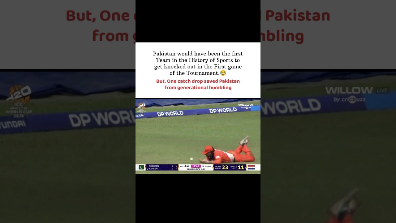 One catch drop saved Pakistan from generational humbling 😂 #shorts #t20worldcup2026 #pakistan