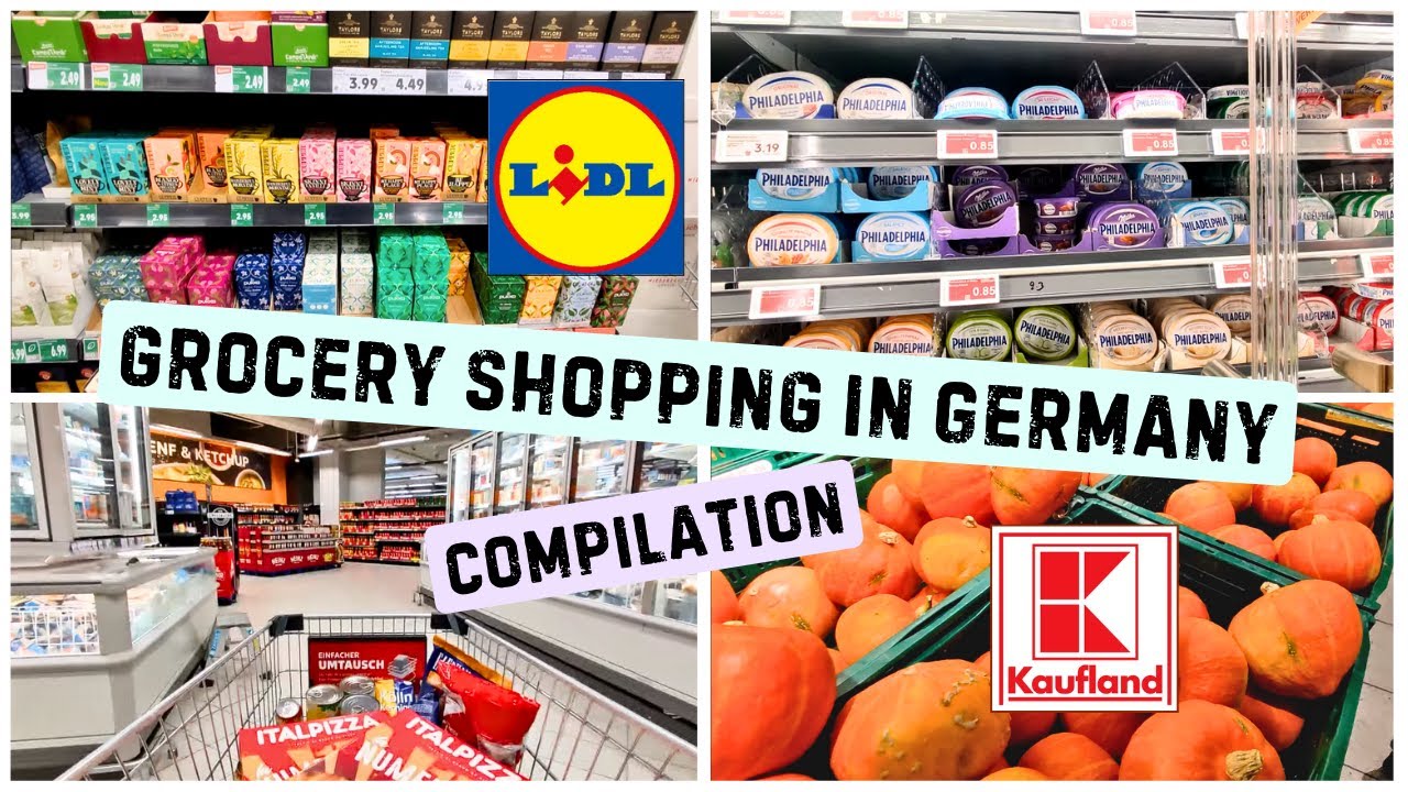 🇩🇪 COMPILATION Grocery Shopping in GERMANY at Lidl and Kaufland 2024
