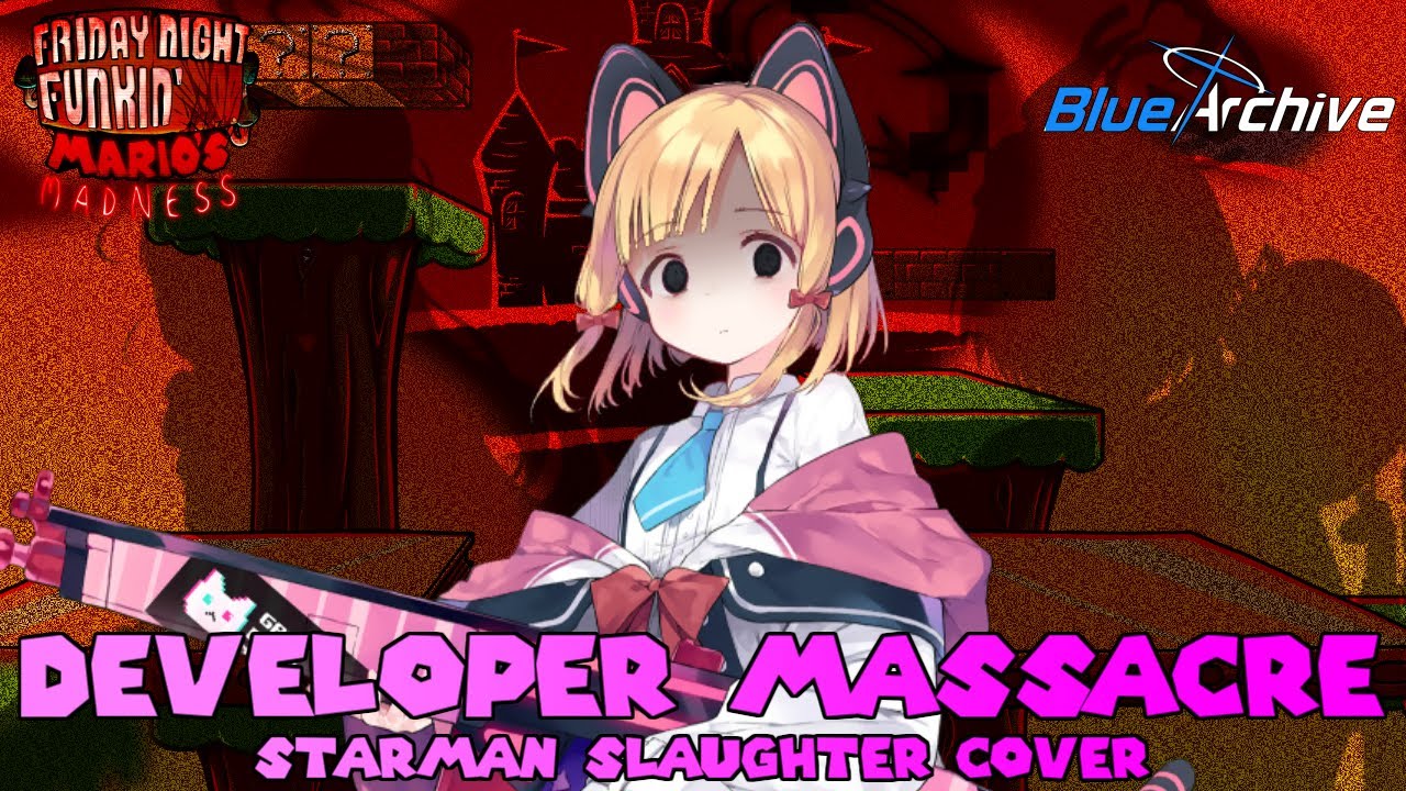 【FNF × Blue Archive】Developer Massacre (Starman Slaughter but Momoi sings it)