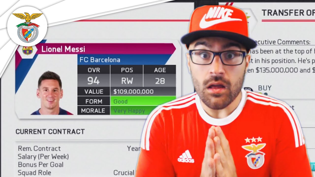 DID EVERYTHING FOR MESSI TO ACCEPT! FIFA 16 Benfica Career Mode #16