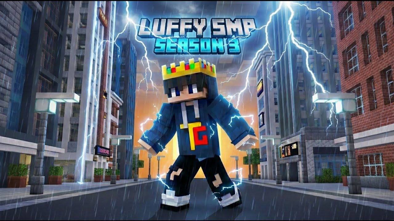 MINECRAFT !! LUFFY Luffy SMP S3 || SERVER 24/7 LIVE || #minecraft #shortsfeed #shorts #trending