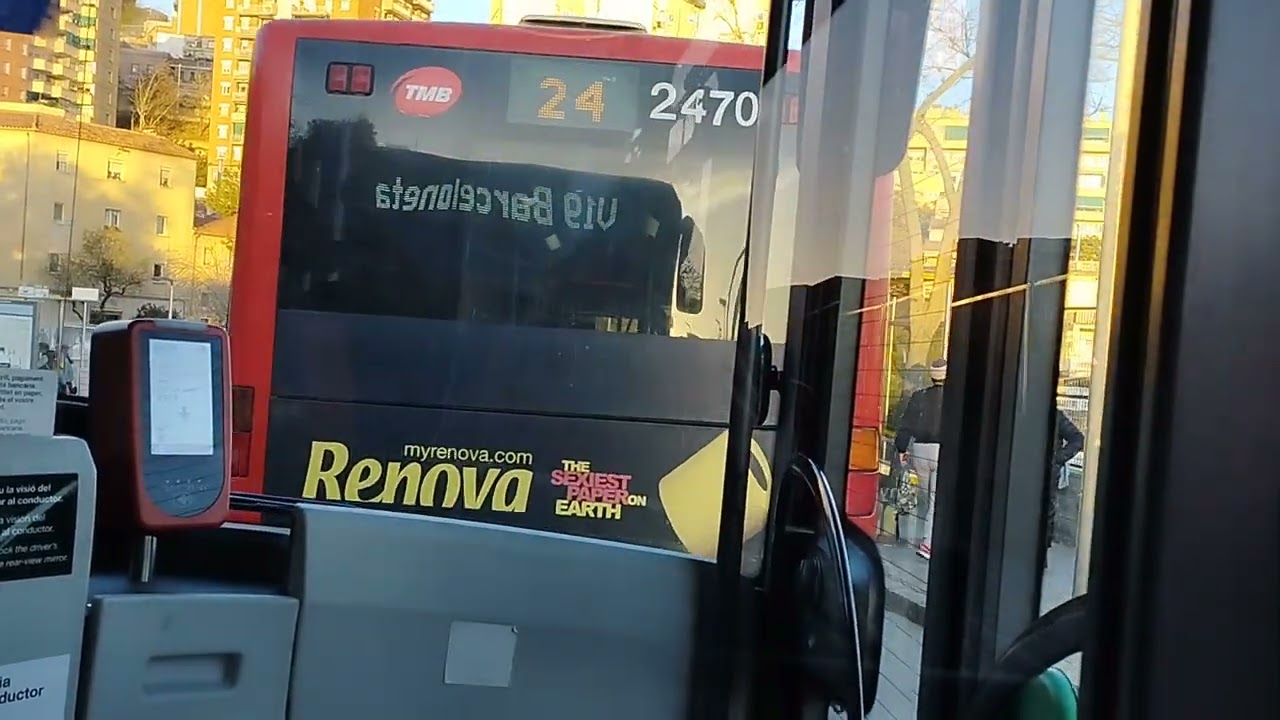 Viaje en el coche 1851 de TMB en la V19