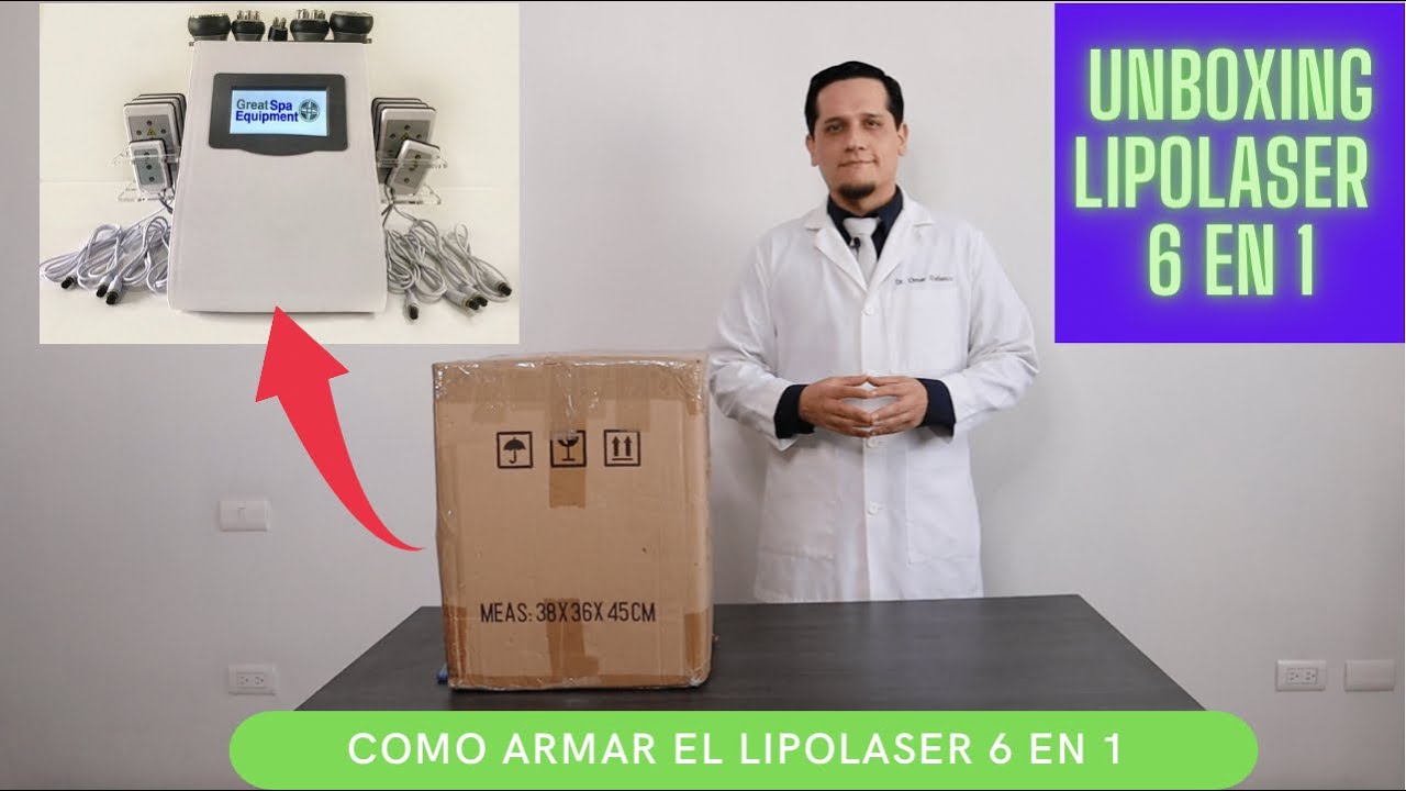 Unboxing Lipolaser 6 en 1, como armar el lipolaser 6 en 1
