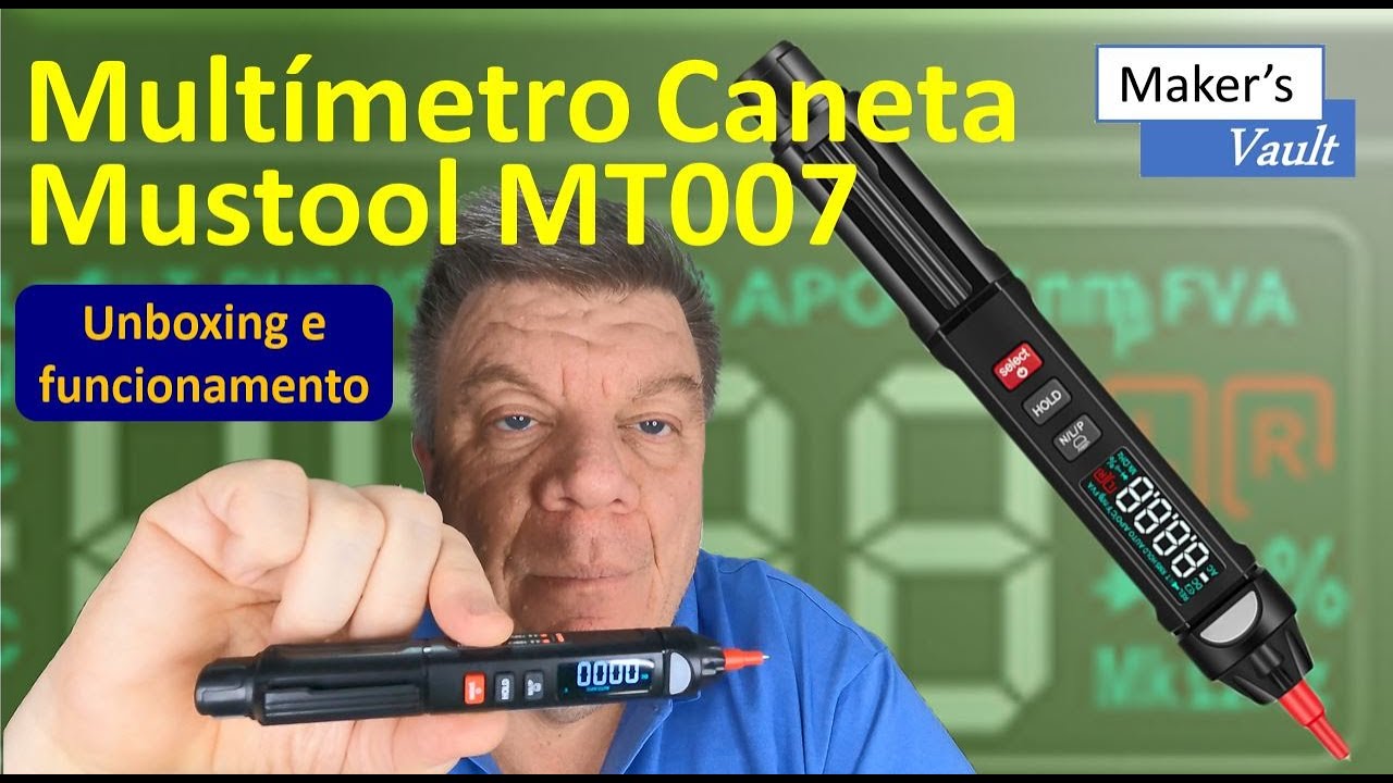 Multímetro Caneta Mustool MT007 Pro Unboxing e Funcionamento