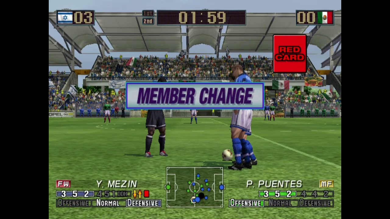 Virtua Striker 3 Ver  2002 International cup Third stage Israel vs Mexico#2026 #nostalgix #sega