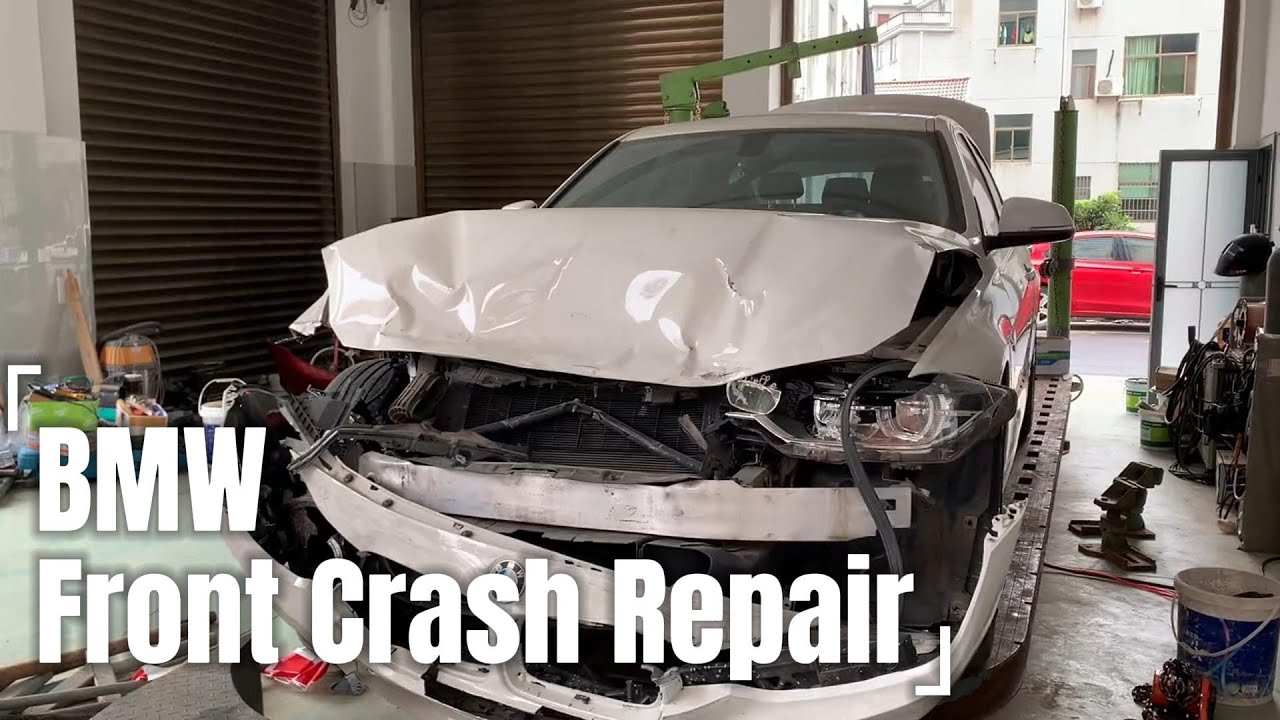 BMW Front End Collision Repair#collision #mechanic