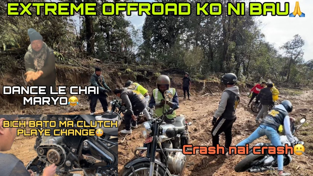 50+ BULLET EXTREME OFFROAD RIDE | POKHARA CUSTOMS🚀