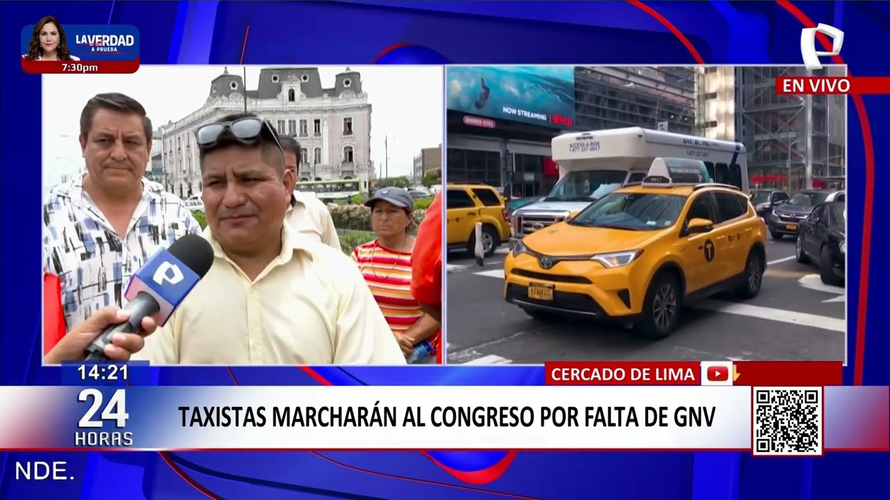 Taxistas marcharan al Congreso por falta de GNV
