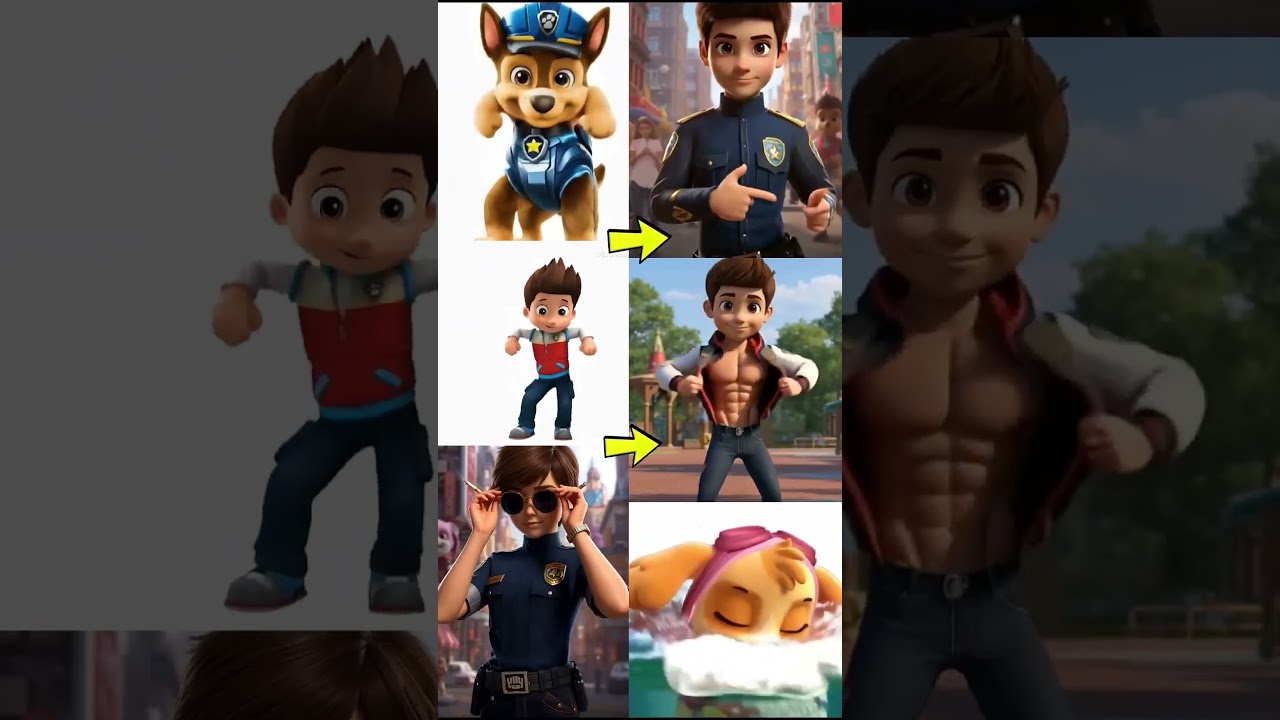 🐾PAW Patrol Rescue World: Marshall, Rubble, Chase, Zuma, Rocky and Skye & Ryder #pawpatrol #shorts