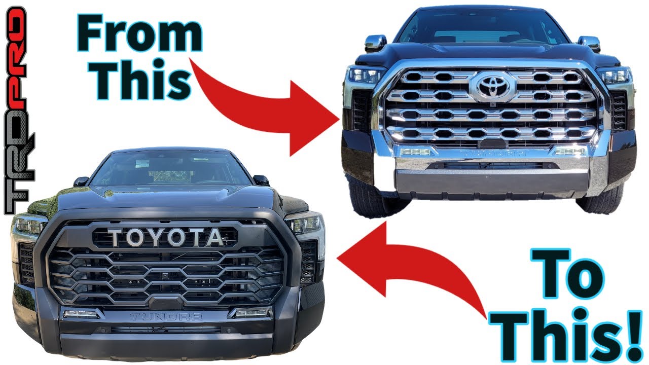 2022/2023+ (3RD Gen) Toyota Tundra / Sequoia TRD Pro / Heritage Grille Swap (w/ Bracket)