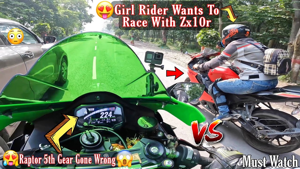 Girl Rider Wants To Race With My Zx10r & Raptor vs Yamaha R15 & Dehradun To Rishikesh 😍
