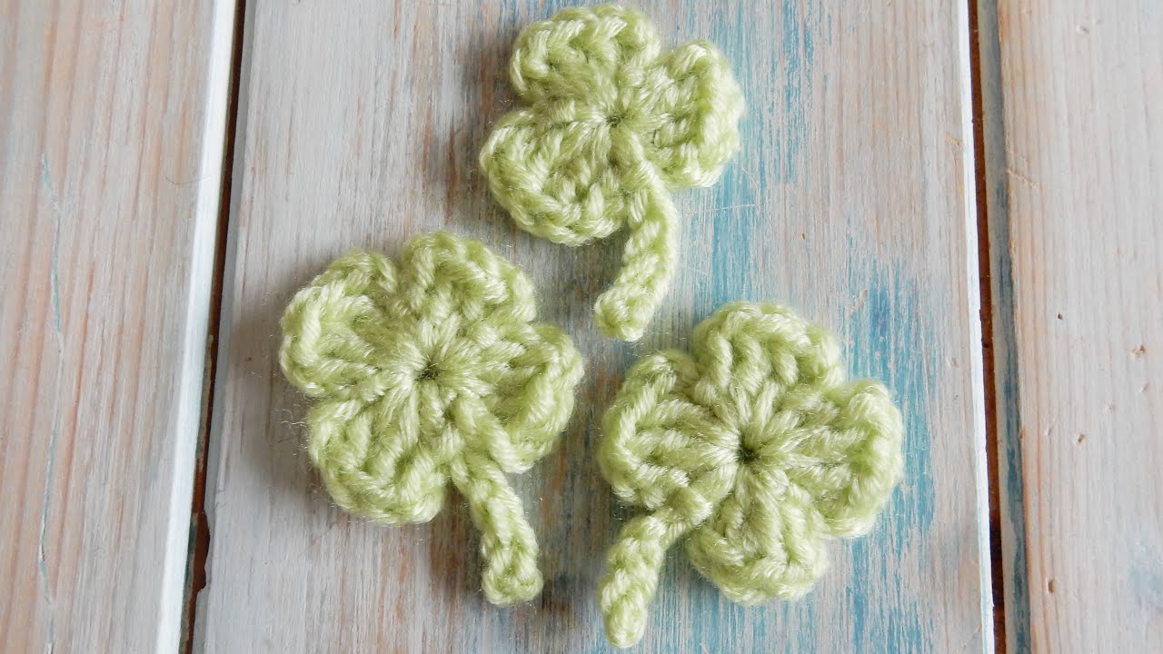 How to Crochet a Lucky Clover / Shamrock - St Patrick's Day