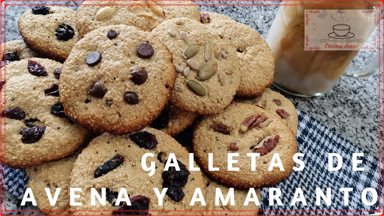 GALLETAS DE AVENA Y AMARANTO | GALLETAS- Cocina Amor