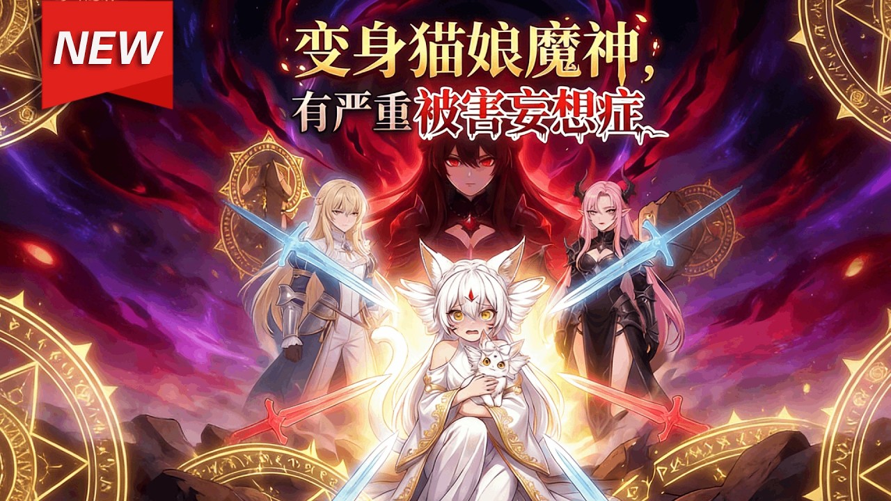 MULTISUB📢新番上线《变身猫娘魔神，有严重被害妄想症》第1~60集丨转生深渊，觉醒魔神血脉与骨剑，却被神秘“阿比斯”强行绑定？白染凭借“苟”字诀与精湛演技，一边卖萌一边疯狂收割！#破晓动漫社