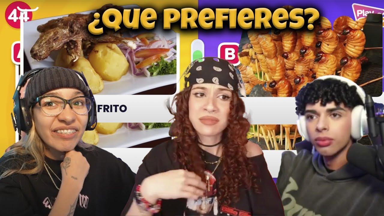 ALONDRA, RAI Y ALEX REACCIONAN A PLAYQUIZ I ¿QUE PREFIERES?