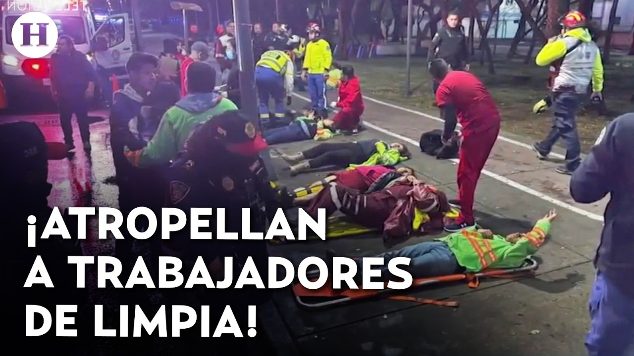 ¡Quedaron tirados en el suelo! Esto se sabemos del atropellamiento de trabajadores en Periférico Sur