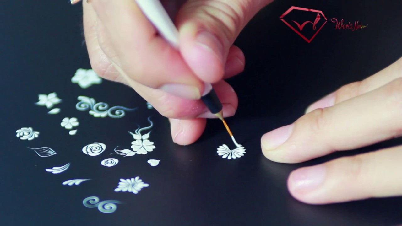 How to draw hair brush and brush board #nailart #nails