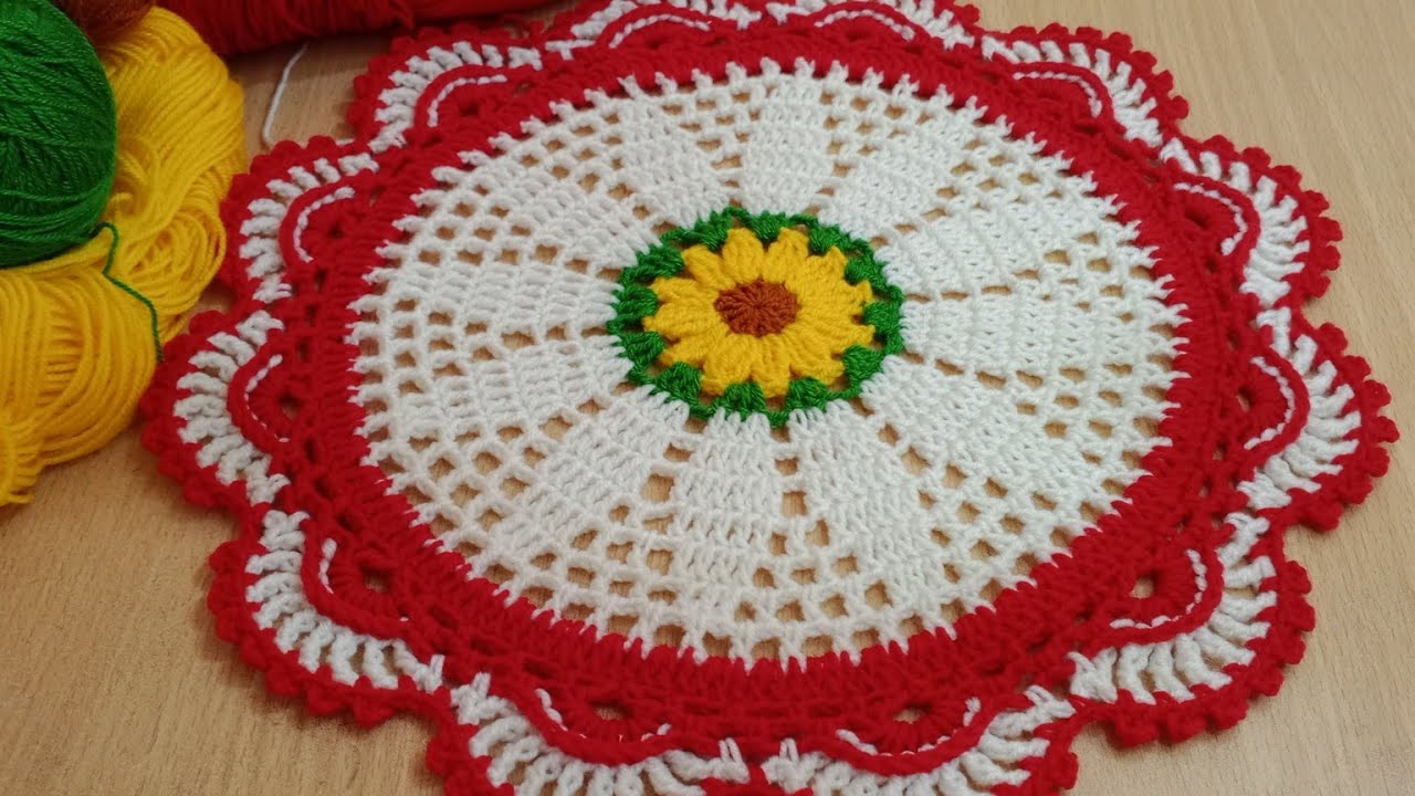 Round Table Crochet Designs | Crochet Runner For Dining Table 