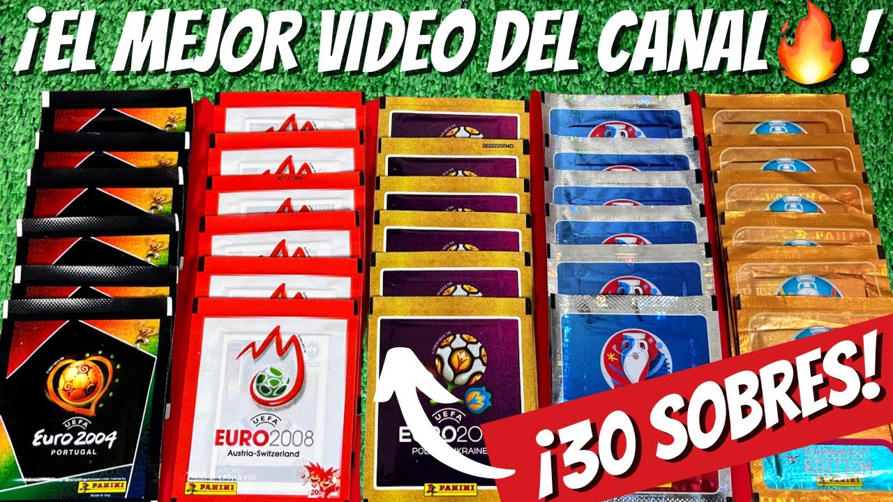 ¡TODAS LAS EUROS! 🤯 *30 SOBRES* de las ÚLTIMAS 5 Euros! panini Euro Sticker collection