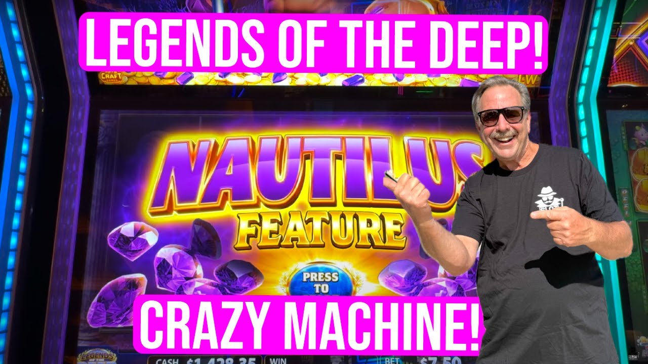 THIS SLOT MACHINE WOULD NOT STOP PAYING! LEGENDS OF THE DEEP SLOT! SO MANY BONUSES!