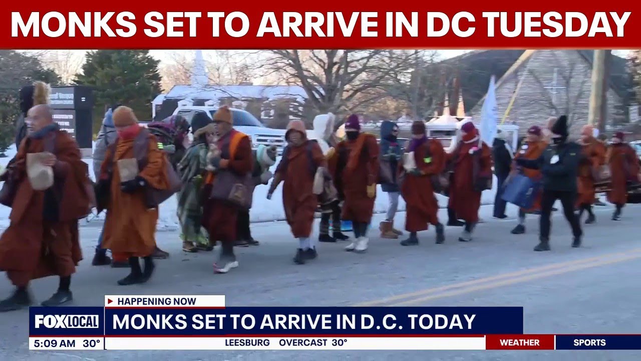 Monks Walk for Peace set to arrive in DC Tuesday