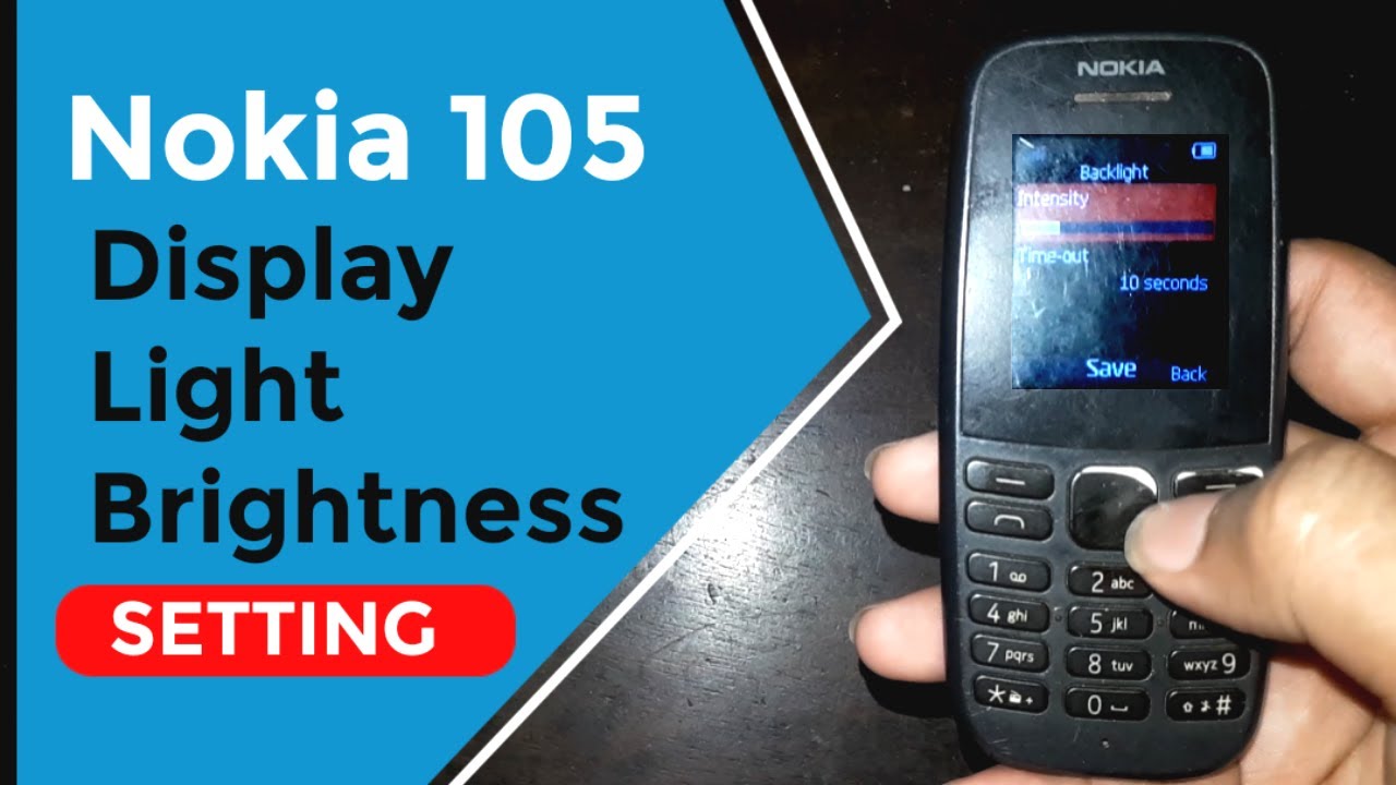 Nokia 105 Brightness Setting - Nokia Keypad Mobile Me Brightness Kaise Badhaye - TA-1203 Brightness✓