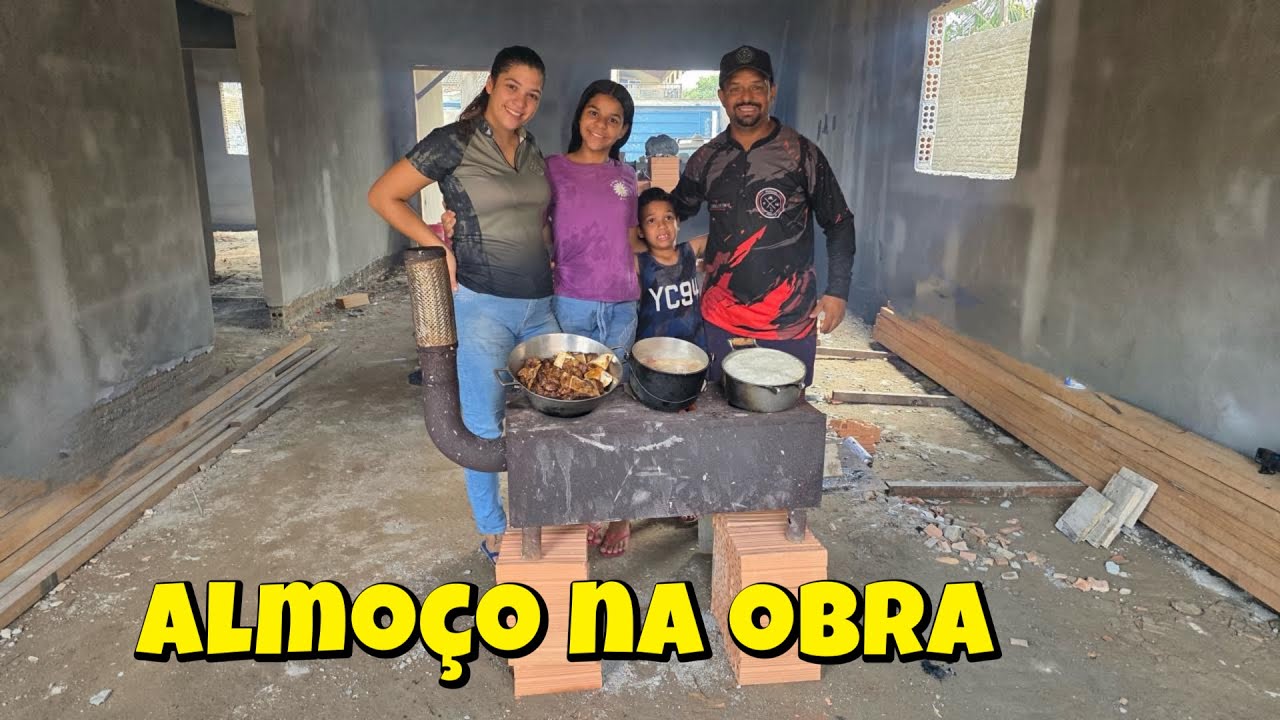 Chegamos de surpresa na obra! Limpeza pesada e fizemos almoço no fogão a lenha