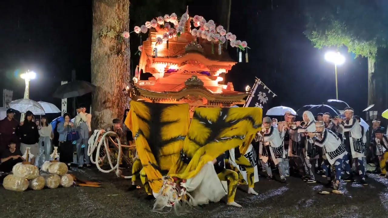 令和６年大槌小槌神社祭典　前夜祭　城山虎舞